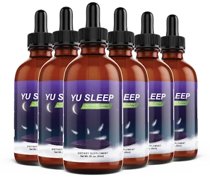 Yu Sleep bottle and dropper with natural plant elements